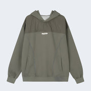Grey double layered hoodie