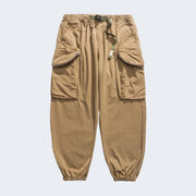 Khaki Baggy Pants with large side pocket
