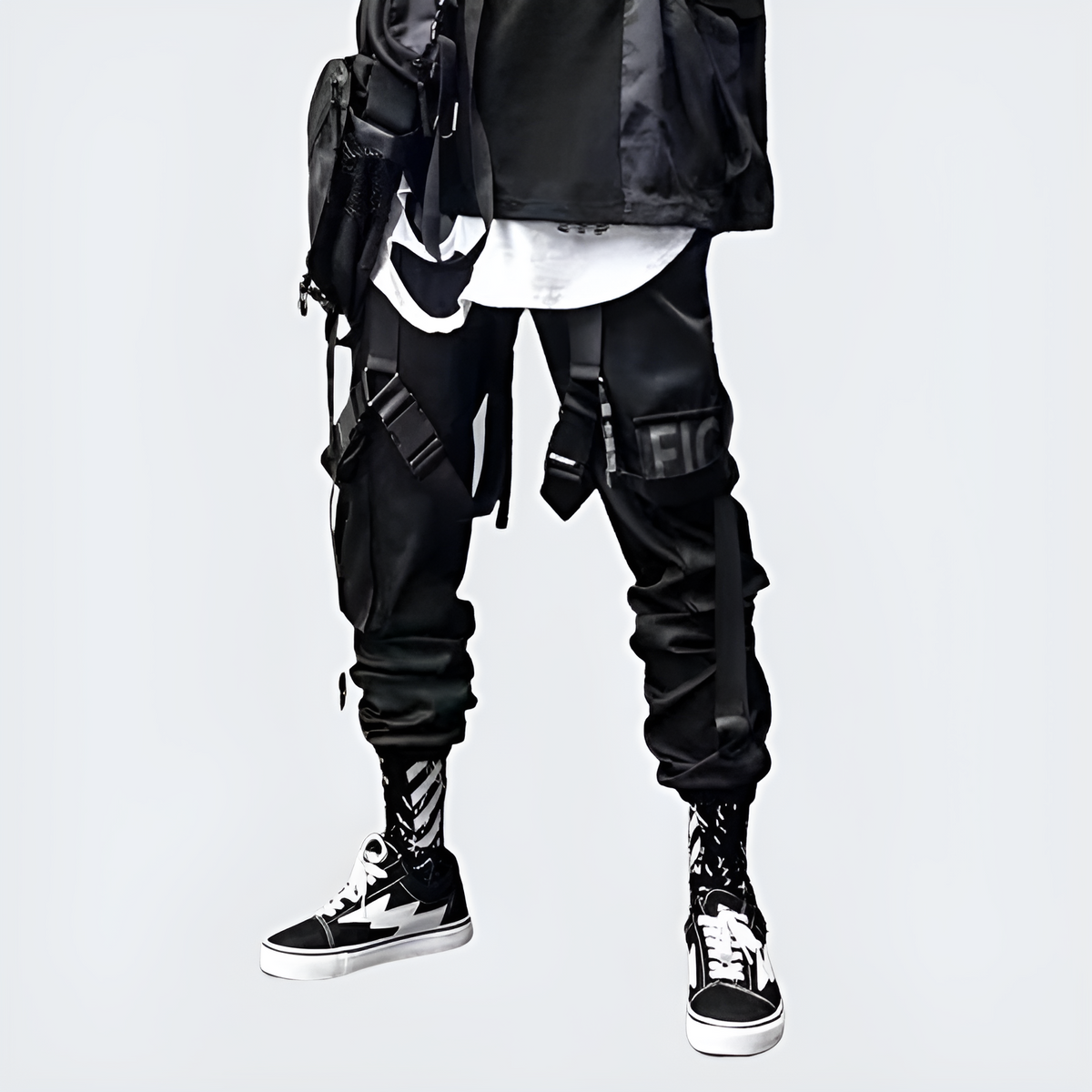 Joggers with straps hotsell