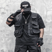 Street style vest techwear scarlxrd vest black
