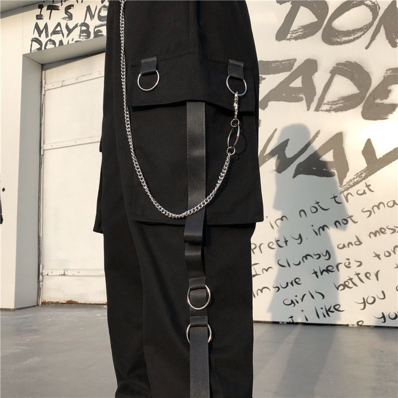 Baggy Cargo Pants - Black