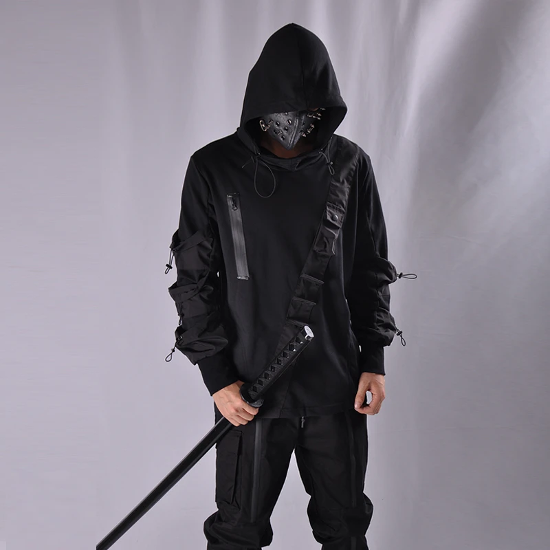 Black Techwear Hoodie Techwear UK