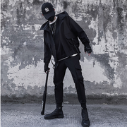 Unisex wearing streetwear jacket men's black