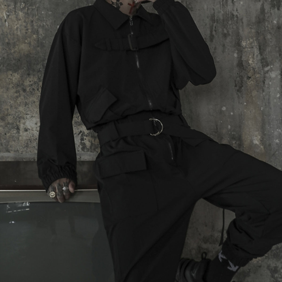 Zipper Front Overalls Techwear UK