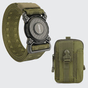 Military Tactical Belt With Pouches