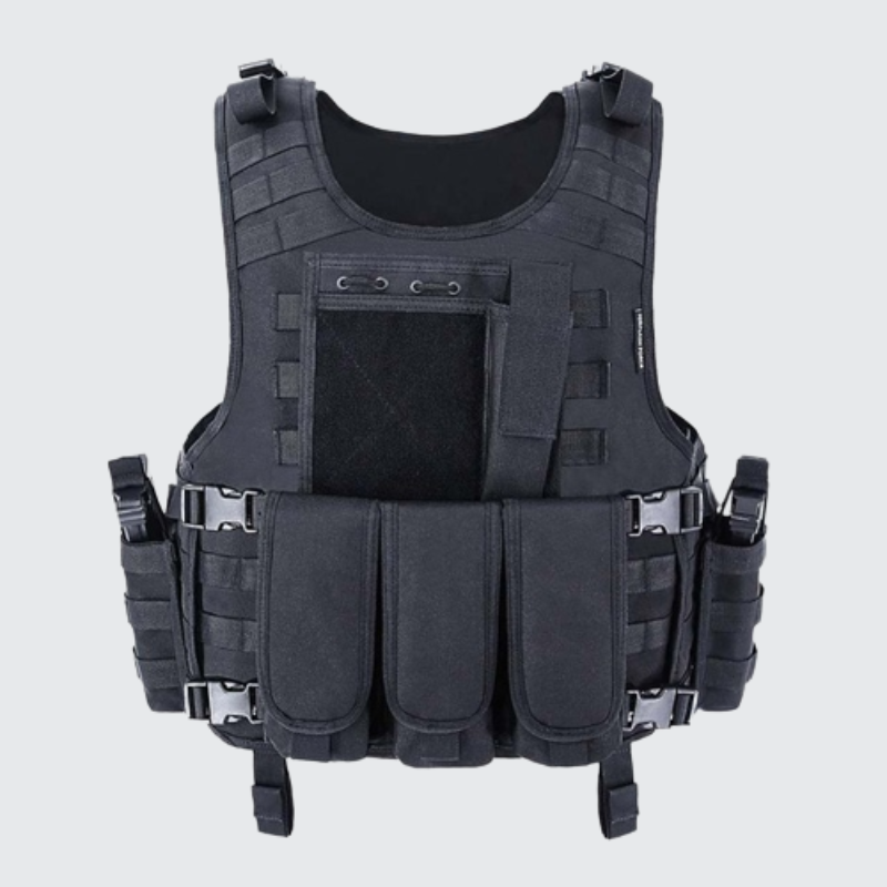 Airsoft Tactical Vest Black – Techwear UK