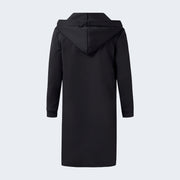 Black batwing poncho cape trench coat 