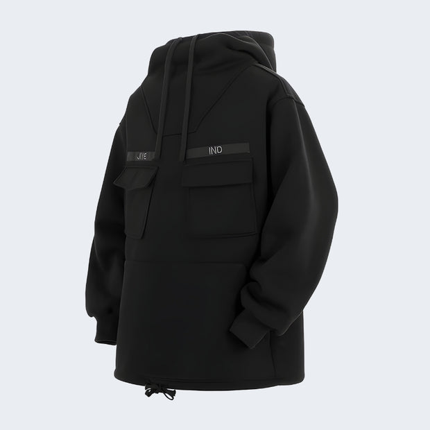 Bybbs hoodie black Unisex wearing