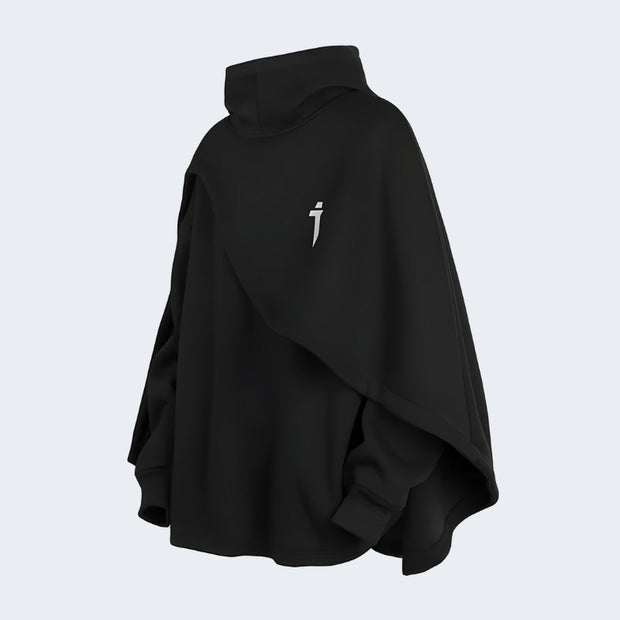 Unisex black japanese kanji hoodie