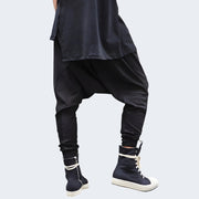 Man wearing black jogging pant ninja thigh large size