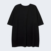 black vintage oversize goth style t-shirt with chain