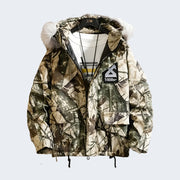 Unisex camo cargo jacket mens camouflage style jacket