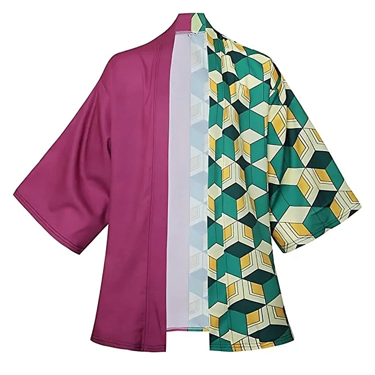 Seidarise Heren lange kimono vest jas Japanse stijl vliegende kraan open voorkant jas, Type-14, M Seidarise Heren lange kimono vest jas Japanse stijl vliegende kraan open voorkant jas, Type-14, M