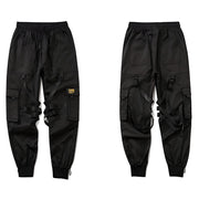 Reinforced seams black tiny sparks cargo jogger