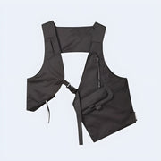 Half body techwear vest unisex wearing discount