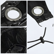 Lower half face cover black face mask techwear style mask