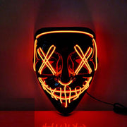  Led light skull mask adjustable band halloween style mask
