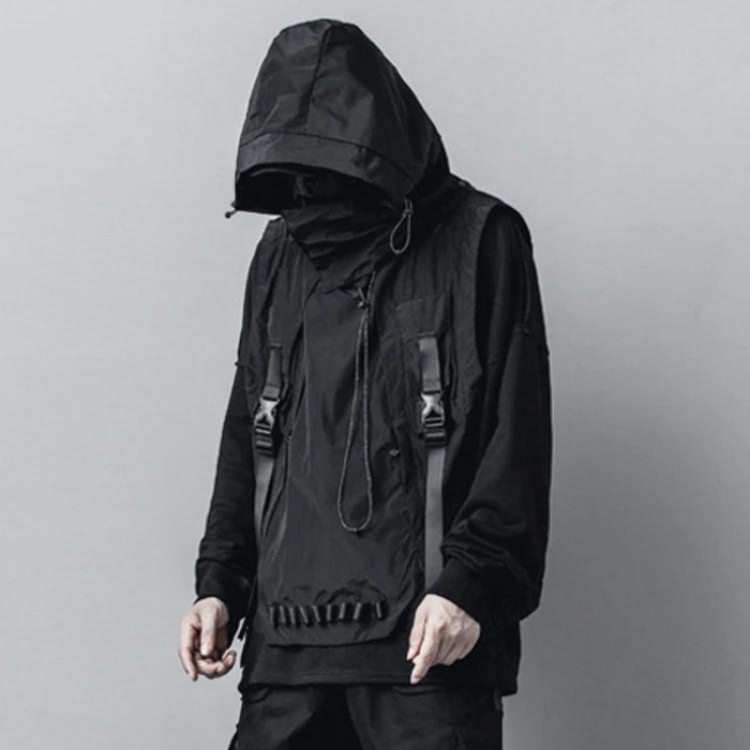 Hooded Vest Jacket – Techwear UK
