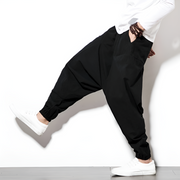 Unisex wearing Low Crotch Pants Street Style elastic waist
