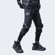 Skinny joggers techwear black aesthetic 