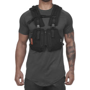 Multiple pocket decoration body shaper vest for men