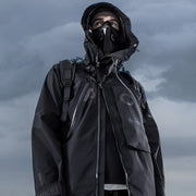 Mask techwear black face style mask lower half face cover