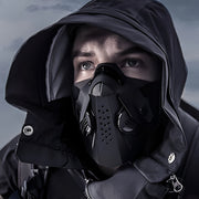 Mask lower half face cover black face mask techwear style