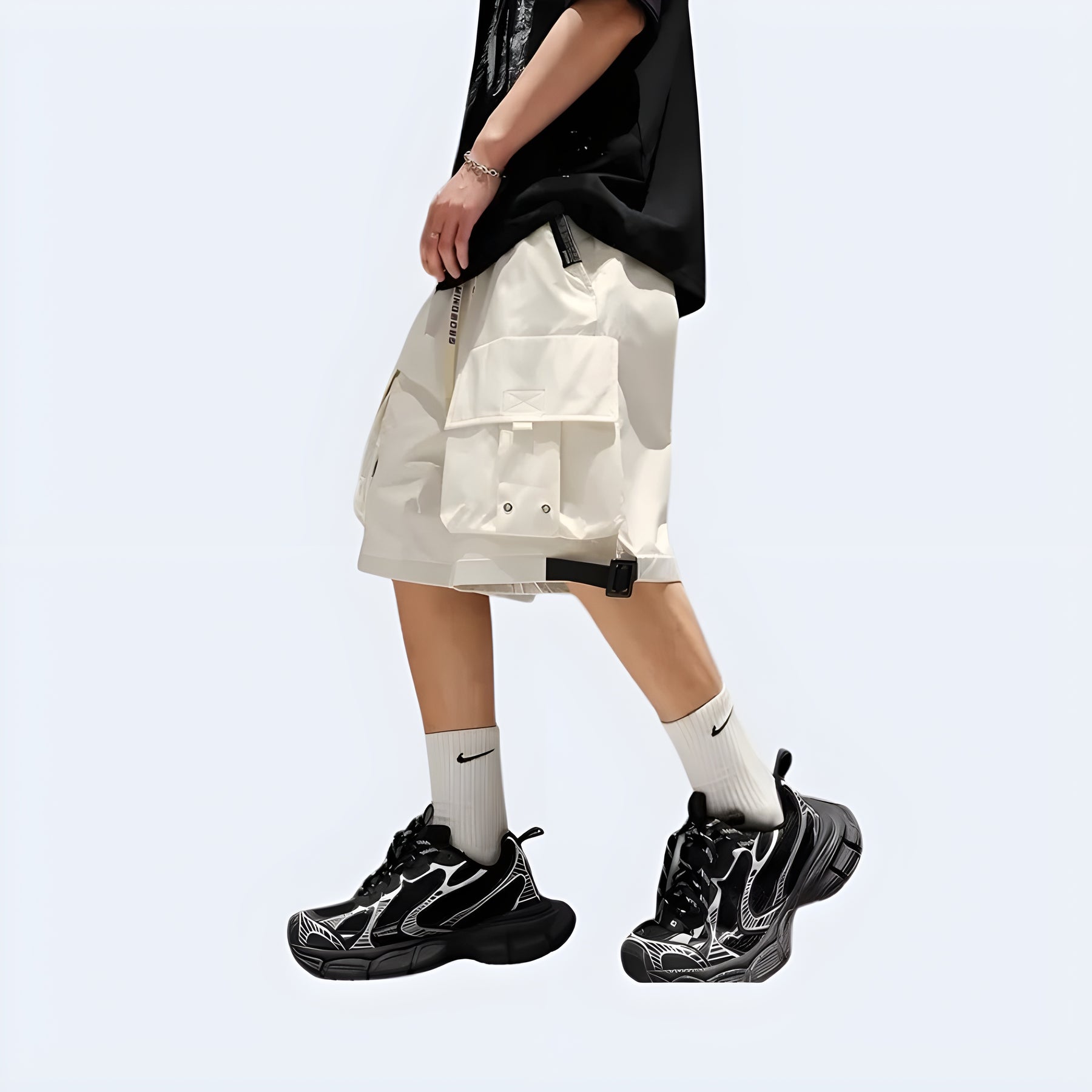 White Techwear Short – Techwear UK