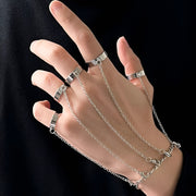 Men's Finger Ring Bracelet