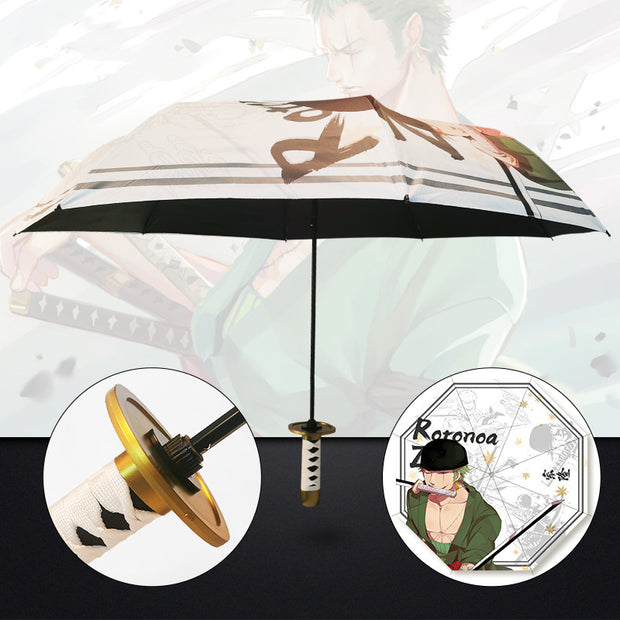 Mini White Katana Umbrella