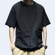 Techwear 3M reflective buckle with multi pockets – Tactical streetwear accessory featuring 3M reflective details and multiple utility pockets, perfect for urban techwear style and night visibility.