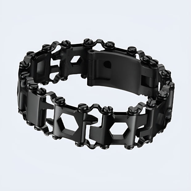 Techwear multifunction chain bracelet spliced shape/pattern