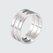 Three circle ring stainless steel metal type
