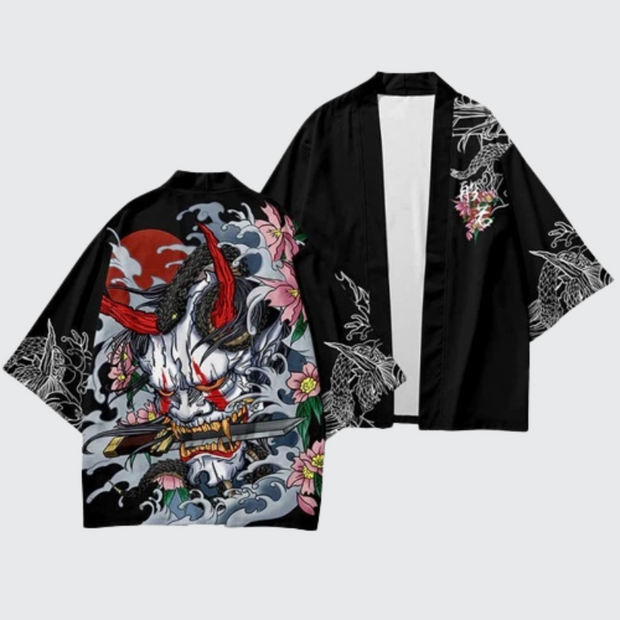 Angry demon kimono high quality print