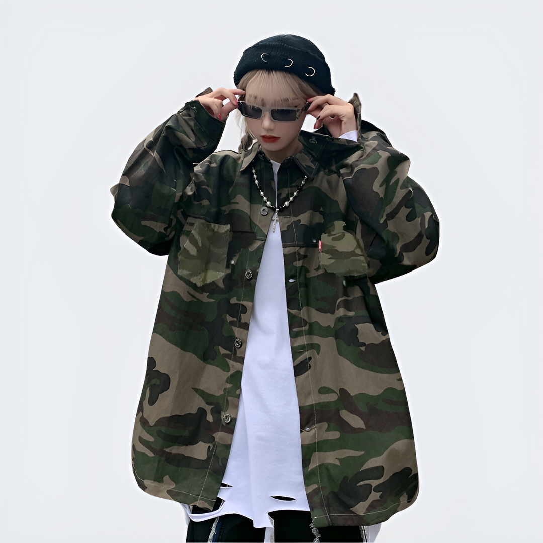 Women's online camouflage blazers - Main Image