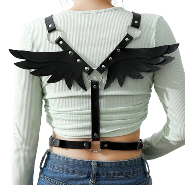 Black harness gothic style