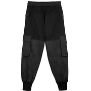 Black skinny jogger pants stretchy materials