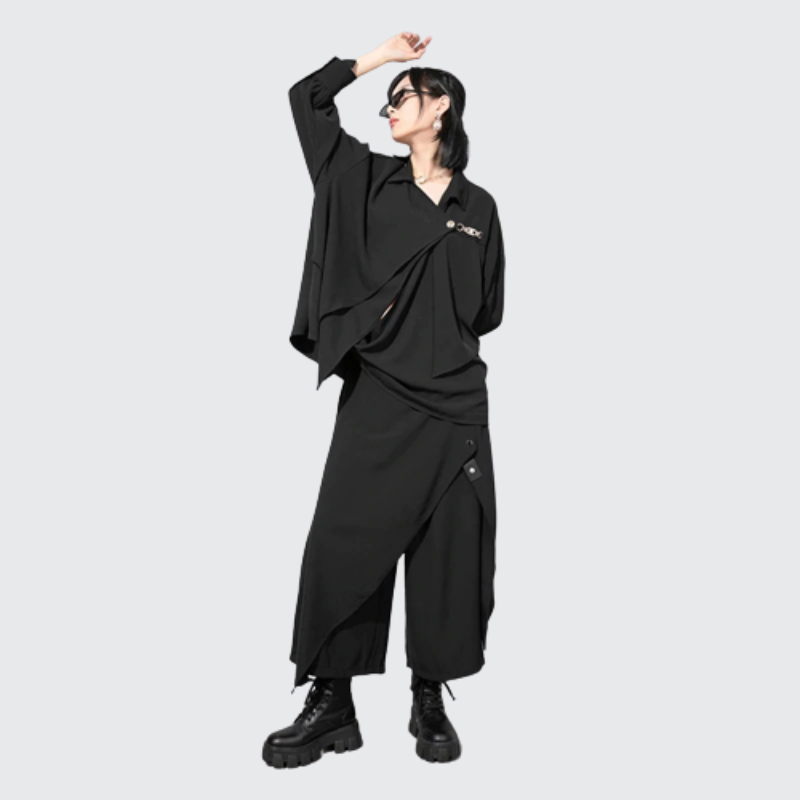 Women's Layered Pants Black – Techwear UK