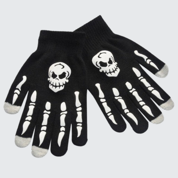 Bone hand gloves skeleton style gloves full finger