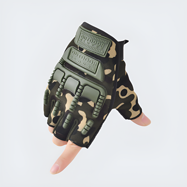Camo tactical gloves fingerless gloves Camouflage pattern type