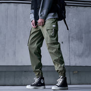 Army Green chaifenko techwear sweatpants unisex wearing