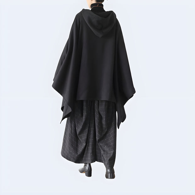 Cloak coat with hood comes with hood unisex