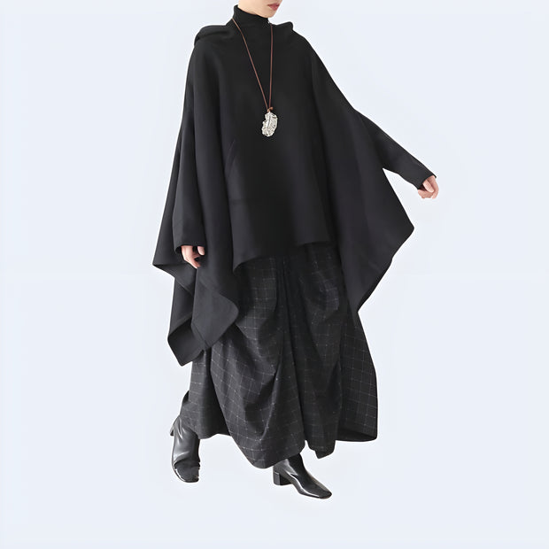 Cloak coat with hood comes with hood unisex