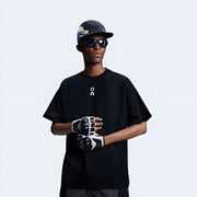 Techwear UK cyber goth T-shirt – men’s futuristic streetwear top with dark gothic aesthetic, oversized fit and cyberpunk design