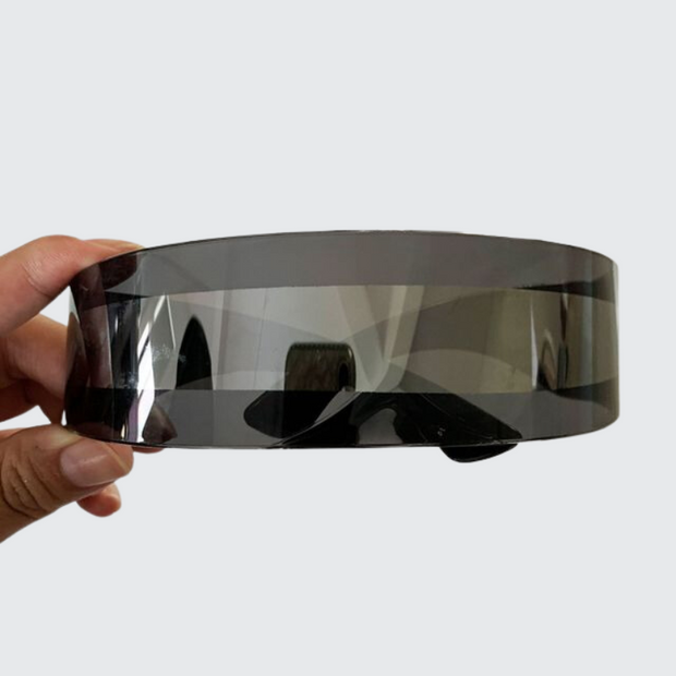 Cyberpunk futuristic glasses one lense type eyewear