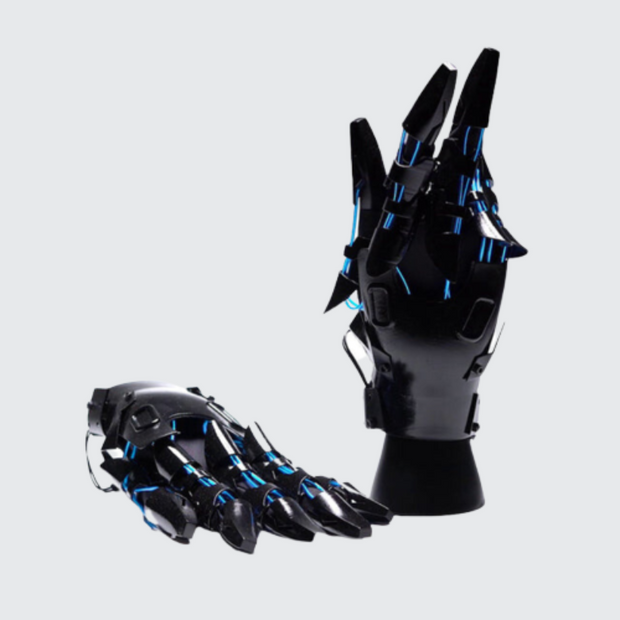 cyberpunk neon gloves full finger gloves Cyberpunk costume accessory