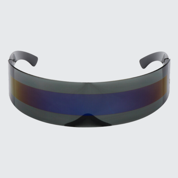 Cyberpunk sunglasses futuristic rimless type glasses