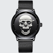 Dark skull d watch quartz wristwatches