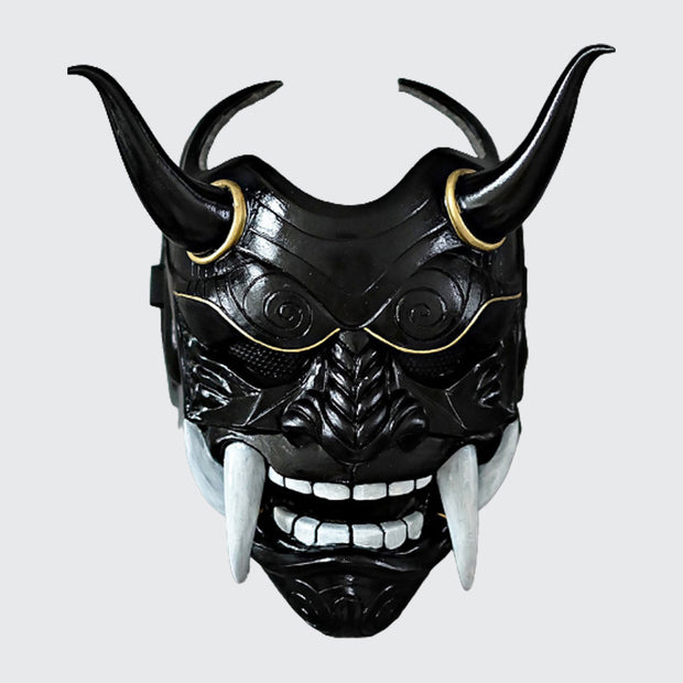 Demon ghost face mask japanese style oni mask