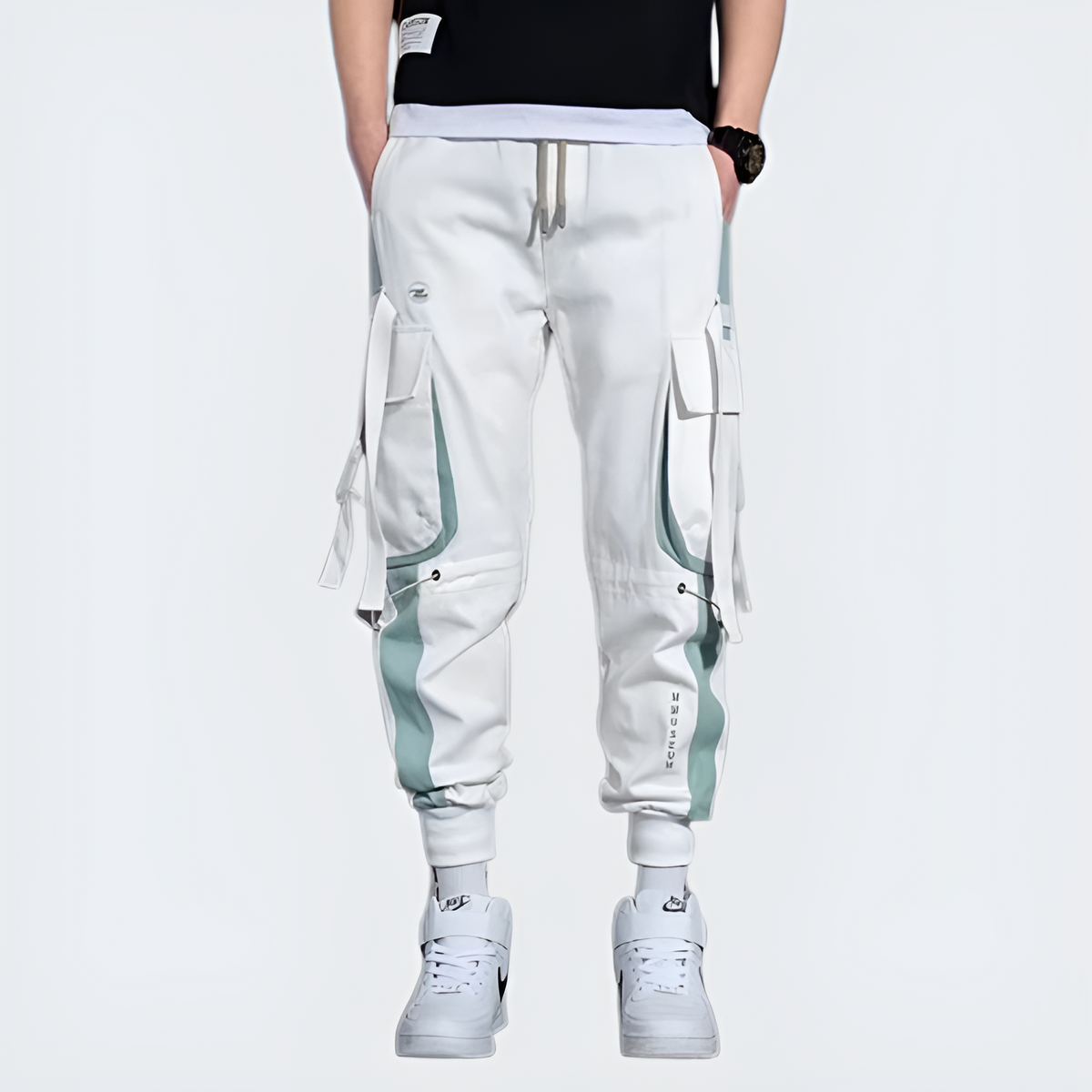 White Techwear Jogger Trousers – Techwear UK